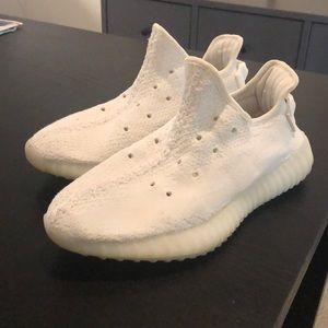 triple white yeezy’s